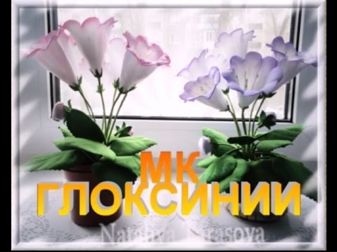 Видео: Глоксиния из фома