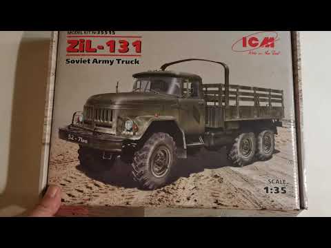 Видео: Обзор коробки модели "ЗИЛ-131", масштаб 1:35