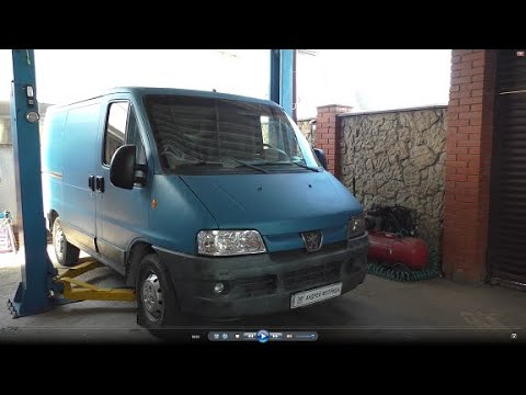 Видео: Замена переднего левого подшипника ступицы на Peugeot Boxer 2 2,2 дизель Пежо Боксер 2 2002 года