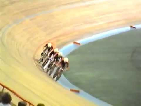 Видео: Велоспорт - трек. Чемпионат СССР 1989. КГП 4 км.