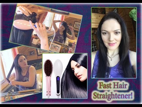 Видео: Электрическая расческа - выпрямитель Fast Hair Straightener! Обзор.