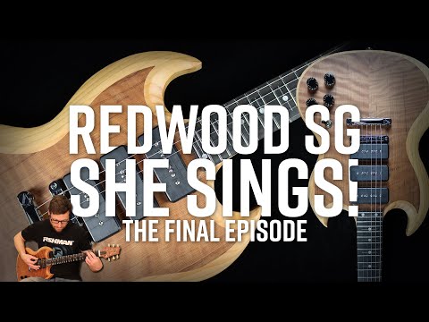 Видео: Финальная сборка гитары Redwood SG! Она поёт!