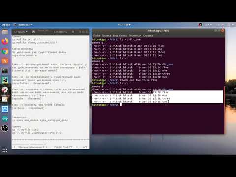 Видео: Работа с файлами и папками, на примере ОС UBUNTU 18.04 LTS