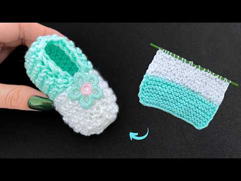 Видео: ОЧЕНЬ ЛЕГКАЯ ВЯЗАНИЕ ДЕТСКОЙ ОБУВИ