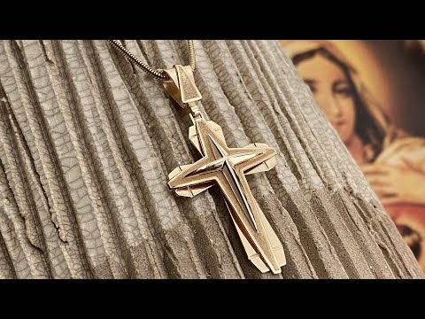 Видео: MAKING A GOLD  CROSS BY HAND  (Золотой крест)