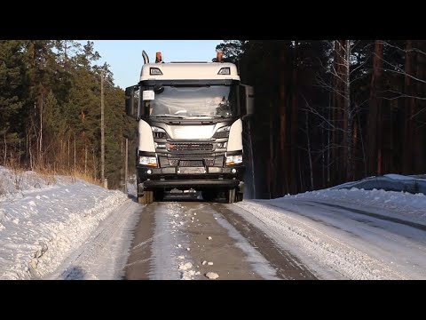 Видео: Вакуумная машина МВ на шасси SCANIA P340B6x4HA (на метане) от НПО "ВЕКТОР"