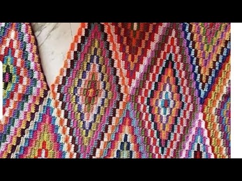 Видео: Это нужно видеть Так красиво смотрится Как мозаичное вязание