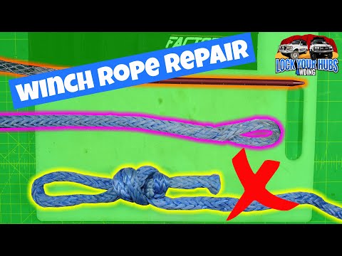Видео: Как отремонтировать синтетический трос лебедки 4x4, включая замковое соединение Brummel