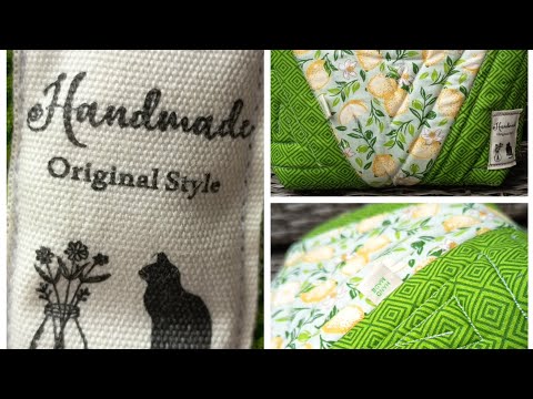 Видео: Шью #косметичку с помощью #шаблона  на #пенопластовом стабилизаторе.#handmade ,#patchwork ,#пэчворк 