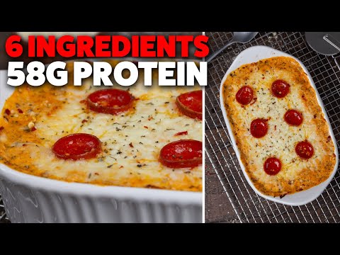 Видео: Простая пицца-боул с творогом | 6 ингредиентов, с высоким содержанием белка, быстрое приготовление