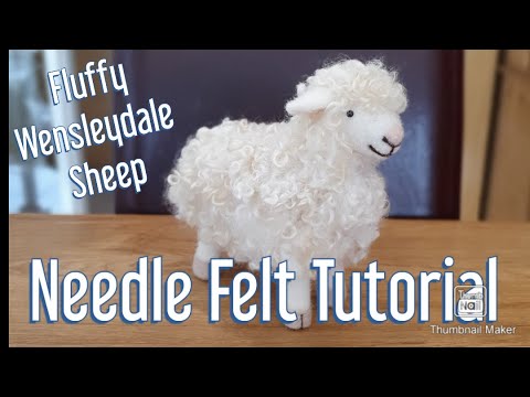 Видео: ТЫ МОЖЕШЬ ЭТО СДЕЛАТЬ! Мастер-класс по валянию ОЧЕНЬ МИЛОЙ овечки породы венслидейл! Животные, ва...
