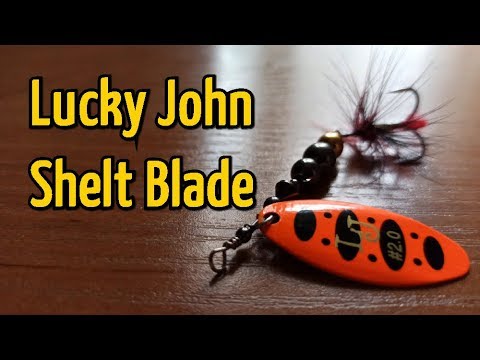 Видео: Вращающаяся блесна Lucky John Shelt Blade