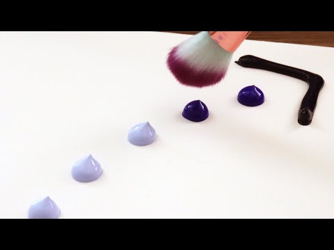 Видео: Красивый ночной пейзаж ✨ Акриловая картина #597