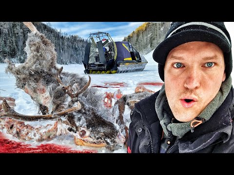 Видео: НАШЛИ ТРУП! СТЫНЕТ КРОВЬ ОТ ТАКОЙ РЫБАЛКИ! На аэролодке В ЛОГОВО ВОЛКОВ!
