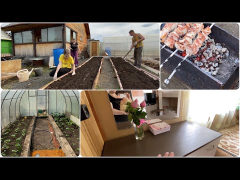 Видео: Дачный влог🏡•Глобальное расхламление и уборка•Садим всей семьей👨‍👩‍👧‍👧
