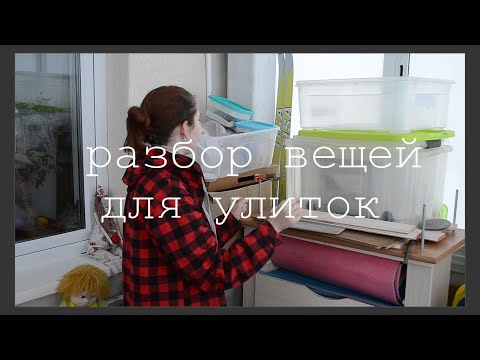 Видео: РАЗБОР ВЕЩЕЙ ДЛЯ УЛИТОК / уборка лождии