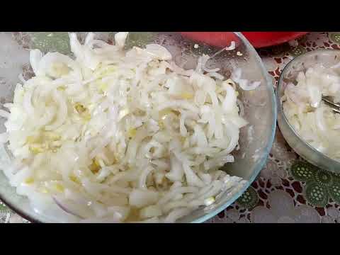 Видео: Салат из репчатого ЛУКА, полезно и вкусно.