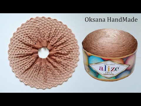 Видео: Новинка! Alize Diva Ombre Batik. Юбка крючком на любой размер. Мастер класс.