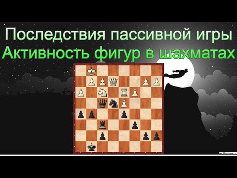 Видео: Последствия пассивной игры Активность фигур в шахматах