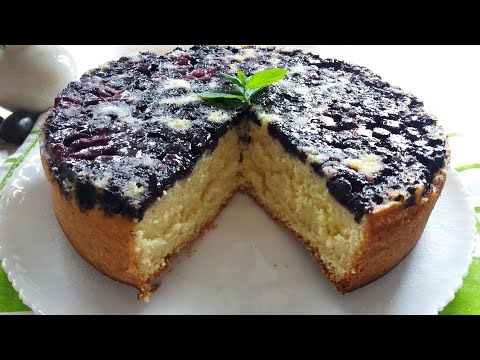 Видео: Легкий черничный пирог / Light Blueberry cake