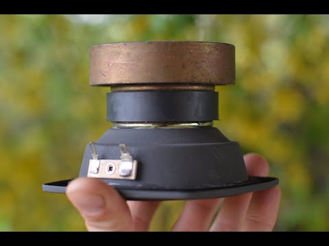 Видео: Как звучит высокая добротность динамика? Обратный магнит.