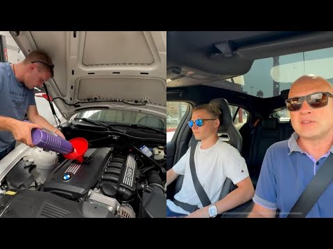 Видео: Застучал мотор BMW на Ravenol? Еду по сервисам.