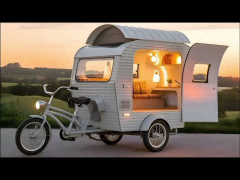 Видео: Компактный трёхколёсный дом на колёсах: Tricycle RV Camper обзор 2025 🌄🛣️