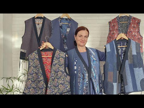 Видео: Стеганые жилеты, новая техника печворка. ПРИГЛАШЕНИЕ НА МК.
