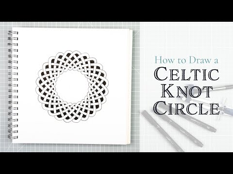 Видео: Как нарисовать круг с кельтским узлом