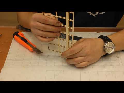 Видео: Планер F1A, изготовление консоли крыла. F1A glider, wing console manufacturing.