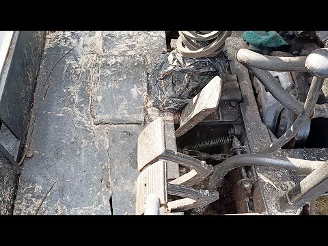 Видео: Огляд механічних тормозів саморобного трактора, підключення до педалів.
