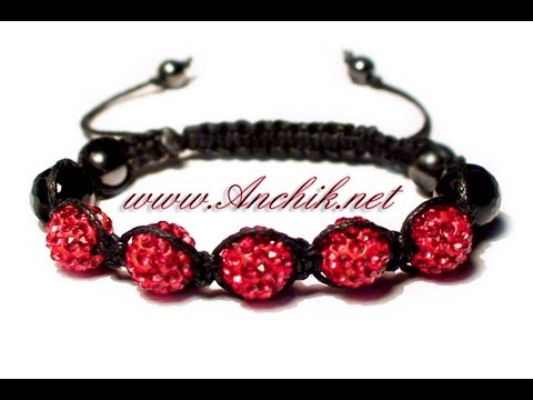 Видео: Tutorial: Shamballa Bracelet / Как сделать браслет ШАМБАЛА?