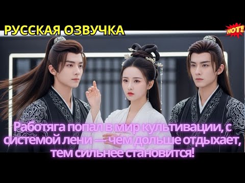 Видео: Работяга попал в мир культивации, с системой лени — чем дольше отдыхает, тем сильнее становится!