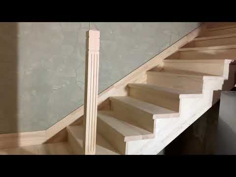 Видео: Лестница в загородный дом 8 часть