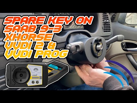 Видео: Запасной ключ Saab 9-3 2007 года | Xhorse VVDI 2 и VVDI Prog с адаптером EEPROM