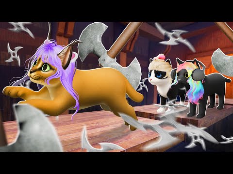 Видео: КОТИКИ СТАЛИ НИНДЗЯ! Roblox Kitten Game