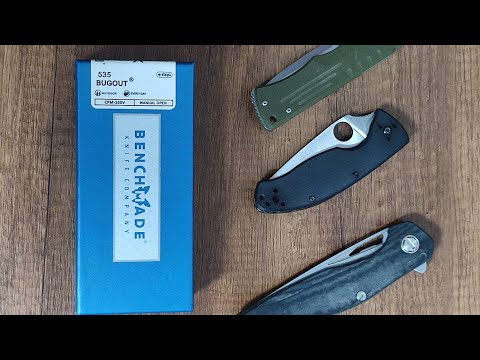 Видео: Обзор/заточка ножа Benchmade Bugout (копия) разговор о полировке и агрессии