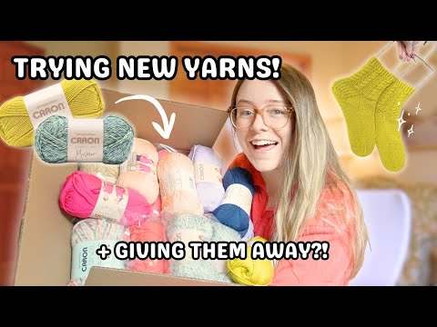 Видео: Уютный блог о вязании крючком и вязании 🧦 пробуем новую пряжу, вязание и большой розыгрыш призов!