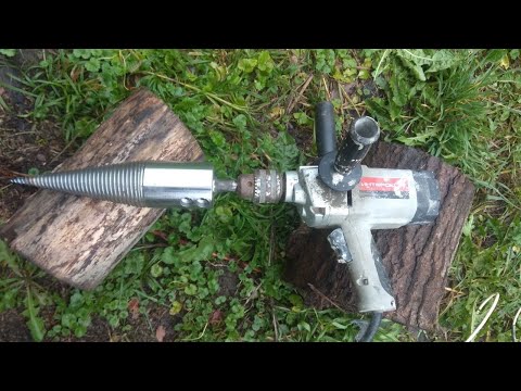 Видео: Ручной конусный винтовой дровокол из миксера