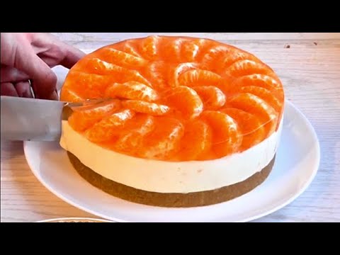 Видео: ТОРТ НА НОВЫЙ ГОД 2022!!! ЧИЗКЕЙК С МАНДАРИНАМИ!!! ЧИЗКЕЙК БЕЗ ВЫПЕЧКИ!