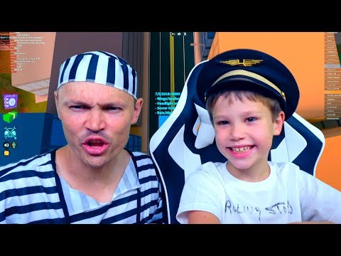 Видео: Преступник и Полицейский в  Roblox Jail Brake