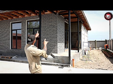 Видео: Строительство загородного дома, бетонные работы.