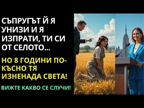 Видео: Съпруг изгонва жена си от града... 8 години по-късно тя се появява в „Millionaire TV“!
