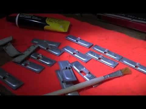 Видео: Наклейка кожи с фильцем на клапана Гармони