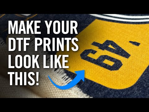 Видео: Хитрость №1 в DTF: лучший титульный лист для текстурированной отделки