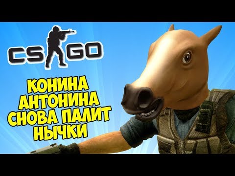Видео: КОНИНА АНТОНИНА СНОВА ПАЛИТ НЫЧКИ - CS:GO Прятки (Маньяк в КС ГО)