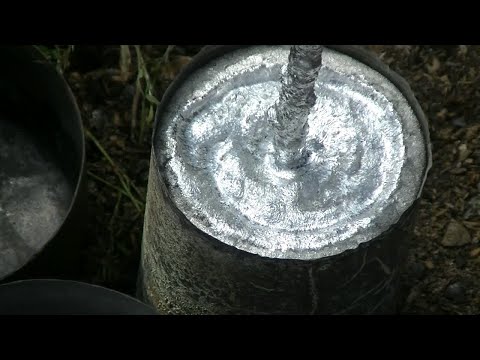 Видео: Как плавить алюминий изгоняю поры дрелью