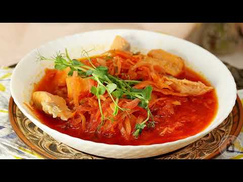 Видео: За царськими рецептами. БОРЩ ІЗ ЧЕРВОНОЮ РИБОЮ, НА КУРЯЧО-РИБНОМУ БУЛЬЙОНІ