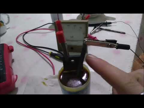 Видео: Батарейка железо графит 0.96v и 430mA!