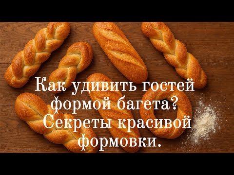 Видео: Как удивить гостей формой хлеба? Секреты красивой формовки багета.